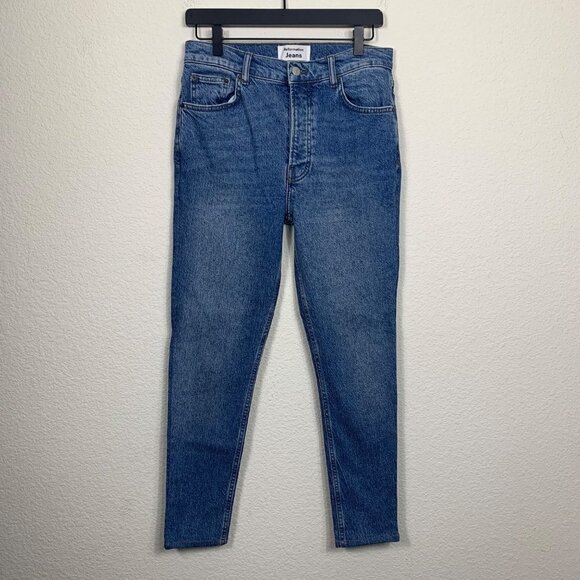 Reformation Cynthia High Rise Straight Leg Jeans Size 28 Blue 5-Button Fly - Picture 6 of 10